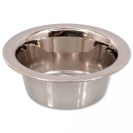 Dog Fantasy Stainless Steel Bowl metalinis dubuo katėms ir mažiems &scaron;unims, 0.24 l, 11 cm
