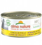 Almo Nature HFC Natural vi&scaron;tienos &scaron;launelių konservai suaugusiems katėms, 150 g