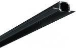 Magnetinis bėgelis, berėmis užglaistomas juodas RM20-2 3000mm