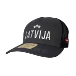 HOKEJAM.LV Latvija Three Star Bold Rapper medvilninė Snapback kepurė