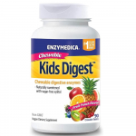 &bdquo;Enzymedica Kids Digest&ldquo; kramtomosios tabletės su vaisių skonio priedu, 90 kramtomųjų tablečių