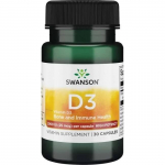 SWANSON Vitaminas D-3 1000IU 30 kapsulių