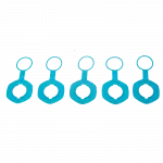 2026 Duotone Kiteboarding Air Port Valve II disc (SS20-onw) (5pcs) Onesize / C89:turquoise