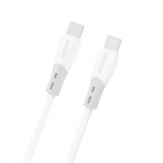 Dudao L25SC įkrovimo laidas, USB-C&ndash;USB-C, 60 W, 2 m, baltos spalvos