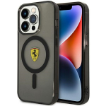 Ferrari permatomas MagSafe dėklas iPhone 14 Pro Max &ndash; juodas