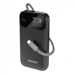 Dudao I&scaron;orinė baterija K31 10000 mAh 22.5W PD su integruotu laidu - juodas