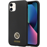 Guess silikoninis dėklas iPhone 11 / XR &ndash; juodas
