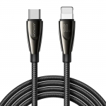 Joyroom SA31-CL3 įkrovimo laidas, USB-C&ndash;Lightning, 30 W, 1,2 m, juodos spalvos