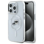Karl Lagerfeld MagSafe dėklas iPhone 15 Pro &ndash; baltas