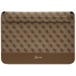 Guess 4G Stripe Metal Logo dėklas 14" ne&scaron;iojamajam kompiuteriui - rudas
