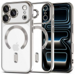 Dėklas Tech-Protect MagFlex MagSafe iPhone 17 Pro Max, blizgus sidabrinis