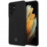Mercedes-Benz silikoninis dėklas Galaxy S21 Ultra &ndash; juodas