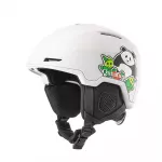 Qunature 10130003005 Slidinėjo &scaron;almas su ausų glaumėmis Panda Snieglenčiavimui Vaikams 54-58 cm - Baltas