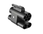 CCS2 į CCS1 adapteris AC+DC &ndash; JAV elektromobiliams Europoje