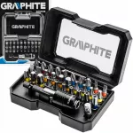 GRAPHITE 30 vnt. antgalių rinkinys su 65 mm magnetiniu adapteriu