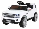 Elektrinis automobilis vaikams Ramiz Land Rover Discovery, baltas, su nuotolinio valdymo pultu ir LED žibintais