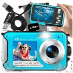 Vandeniui atspari skaitmeninė kamera ZeeTech, 48 Mpx, 1080p vaizdo įra&scaron;ai, 2,7 colio ekranas