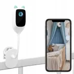 Spreest Wi-Fi kūdikio stebėjimo kamera su naktiniu režimu ir LCD ekranu