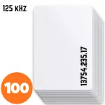 100 vnt. Spreest RFID prieigos kortelių EM-22 UNIQUE 125 kHz, 85 &times; 54 &times; 0,86 mm