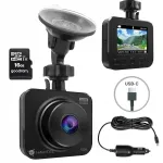 Automobilinis vaizdo registratorius NAVITEL R200 NV su Full HD įra&scaron;ymu, 140&deg; kampu ir 16 GB atminties kortele