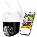 Lauko ir vidaus kamera Zintronic P5 Light su Wi-Fi ir LED