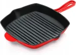 Ketaus grilio keptuvė NUTRICHEF, 28 cm, tinkama indukcinei kaitlentei