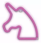 Dekoratyvinis LED neonas &bdquo;Vienaragis&ldquo; Forever Light, rožinis, maitinamas per USB arba baterijomis