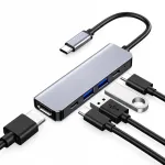 Spreest USB-C &scaron;akotuvas 5 viename su HDMI, 2 USB-A ir 2 USB-C jungtimis