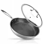 NUTRICHEF nelimpanti keptuvė su dangčiu, 30 cm, tinkama indukcinei kaitlentei ir orkaitei