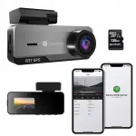 Automobilinis vaizdo registratorius NAVITEL R37 GPS su Wi-Fi, Full HD ir 128 GB atminties kortele