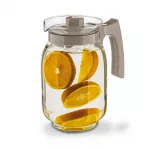 Stiklinis ąsotis Tadar Tiva gėrimams su sietelio funkcijos dangteliu, 1,6 l