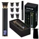 ALPHA ATP-05 plaukų ir barzdos trimeris &ndash; 3 greičiai, 6 antgaliai, T formos peiliukas