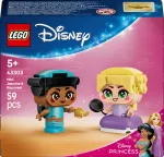 LEGO Disney Princess Džesmina ir Rapunzelė, 59 dalių konstruktorius vaikams nuo 5 metų, 43303
