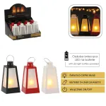 LED žibintas su žvakės efektu, 6 &times; 12,5 cm