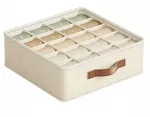 Apatinio trikotažo ir kojinių organizatorius Zzato Zorganizowany Dom, 32 &times; 32 &times; 11 cm, smėlio spalvos