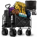 Sulankstomas transportavimo vežimėlis Wozinsky, 120 l, 4 ratai, 99 &times; 91 &times; 57 cm