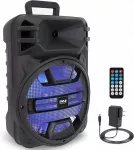Ne&scaron;iojama kolonėlė Pyle PPHP1243B su Bluetooth, karaoke funkcija, LED ap&scaron;vietimu ir 800 W galia