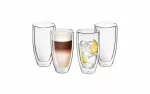 Gerlach FLOW stiklinės su dviguba sienele, 350 ml, 4 vnt.
