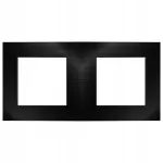 Dviguba jungiklių rėmelė Spreest TB11, juoda, 172 &times; 86 &times; 8 mm