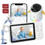 Elektroninė kūdikio auklė ieGeek su Wi-Fi, HD kamera ir LCD ekranu