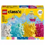 LEGO Classic 11040 kūrybinis konstruktorius su skaidriomis kaladėlėmis, 340 vnt.