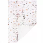 Daugkartinė flanelinė vystymo paklotė su neper&scaron;lampamu sluoksniu, 75 &times; 50 cm
