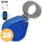 25 vnt. programuojamų RFID prieigos pakabukų Spreest TAG-3 RFID 125 kHz, 40 &times; 32 &times; 4 mm