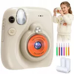 Automatinis vaiki&scaron;kas momentinis fotoaparatas su LCD ekranu ir USB įkrovimu