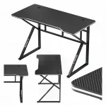 Gamingo stalas Huzaro, 120 &times; 60 cm, juodas