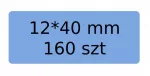 Niimbot terminės etiketės 12 &times; 40 mm, 160 vnt.