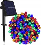 Lauko saulės girlianda Chomik su 100 LED lempučių, 8 &scaron;vietimo režimais, 10 m