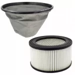 HEPA filtras ir drobinis filtras židinio dulkių siurbliui Powermat PM-ESP-2000, 2 vnt.