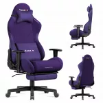 Žaidimų kėdė Huzaro Force 5.7 Purple su kojų atrama, juosmens ir kaklo pagalvėlėmis