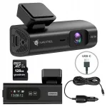 Automobilinis vaizdo registratorius NAVITEL R67 2K su Wi-Fi ir 128 GB atminties kortele